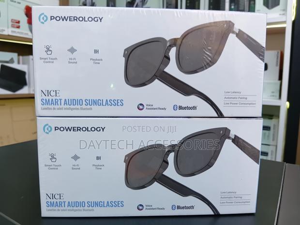Powerology Nice Audio Sunglasses Bluetooth 5.4 Touch Control - Black - thumbnail 2