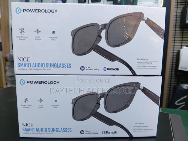 Powerology Nice Audio Sunglasses Bluetooth 5.4 Touch Control - Black - thumbnail 3