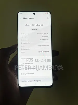 Samsung Galaxy S21 Ultra 5G 128 GB Silver