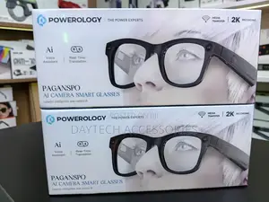 Powerology Paganspo AI Glass With Camera & Audio - Black