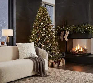Christmas 3D Plush Ivory Snowflake Cushion Cover