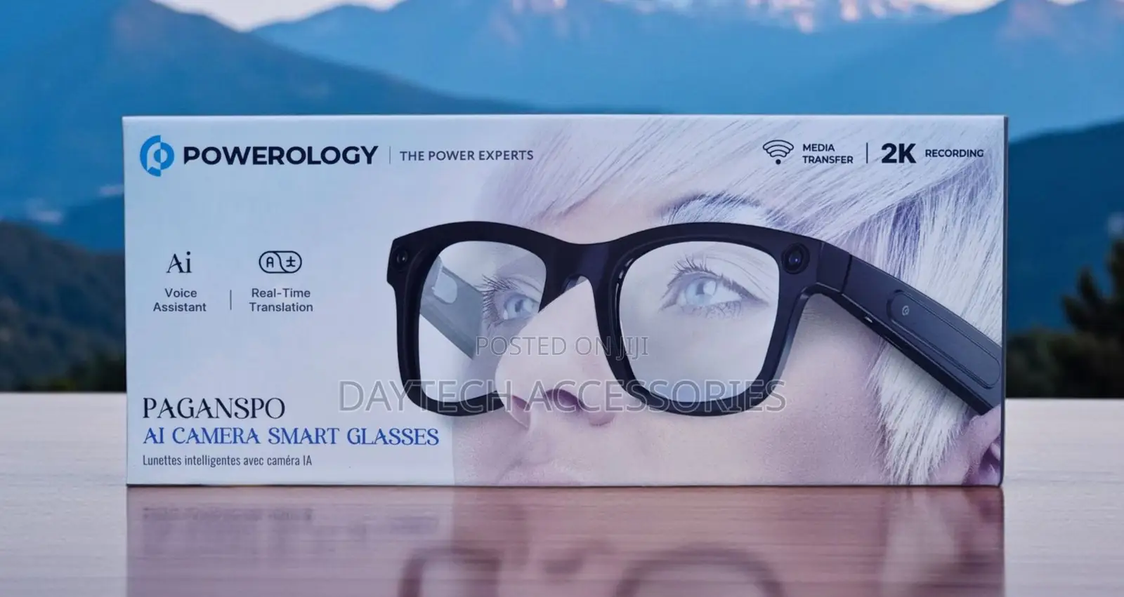 Powerology Paganspo AI Camera Smart Glasses Wearable Smart Device