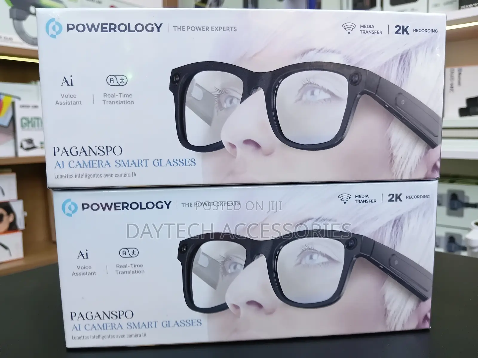 Powerology Paganspo AI Camera Smart Glasses Wearable Smart Device