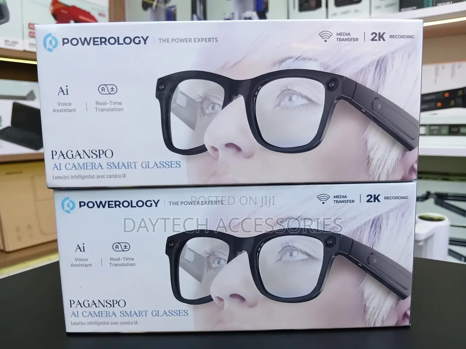Powerology Paganspo AI Camera Smart Glasses Wearable Smart Device
