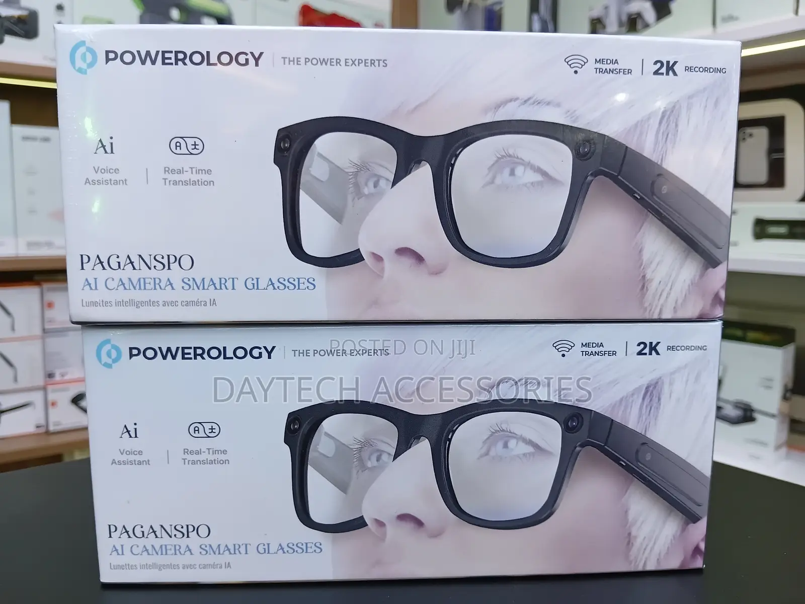 Powerology Paganspo AI Camera Smart Glasses Wearable Smart Device