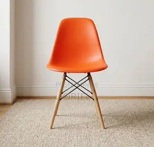 Office Chair : Orange Eames Dining Plastic Chair