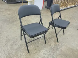 Leather Black Leather Foldable Chairs