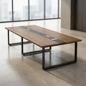 2.4M Boardroom Table-Steel Base