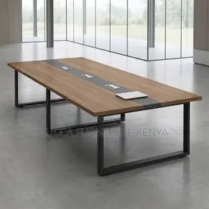 2.4M Boardroom Table-Steel Base