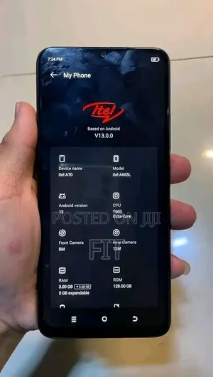Itel A70 128 GB Black