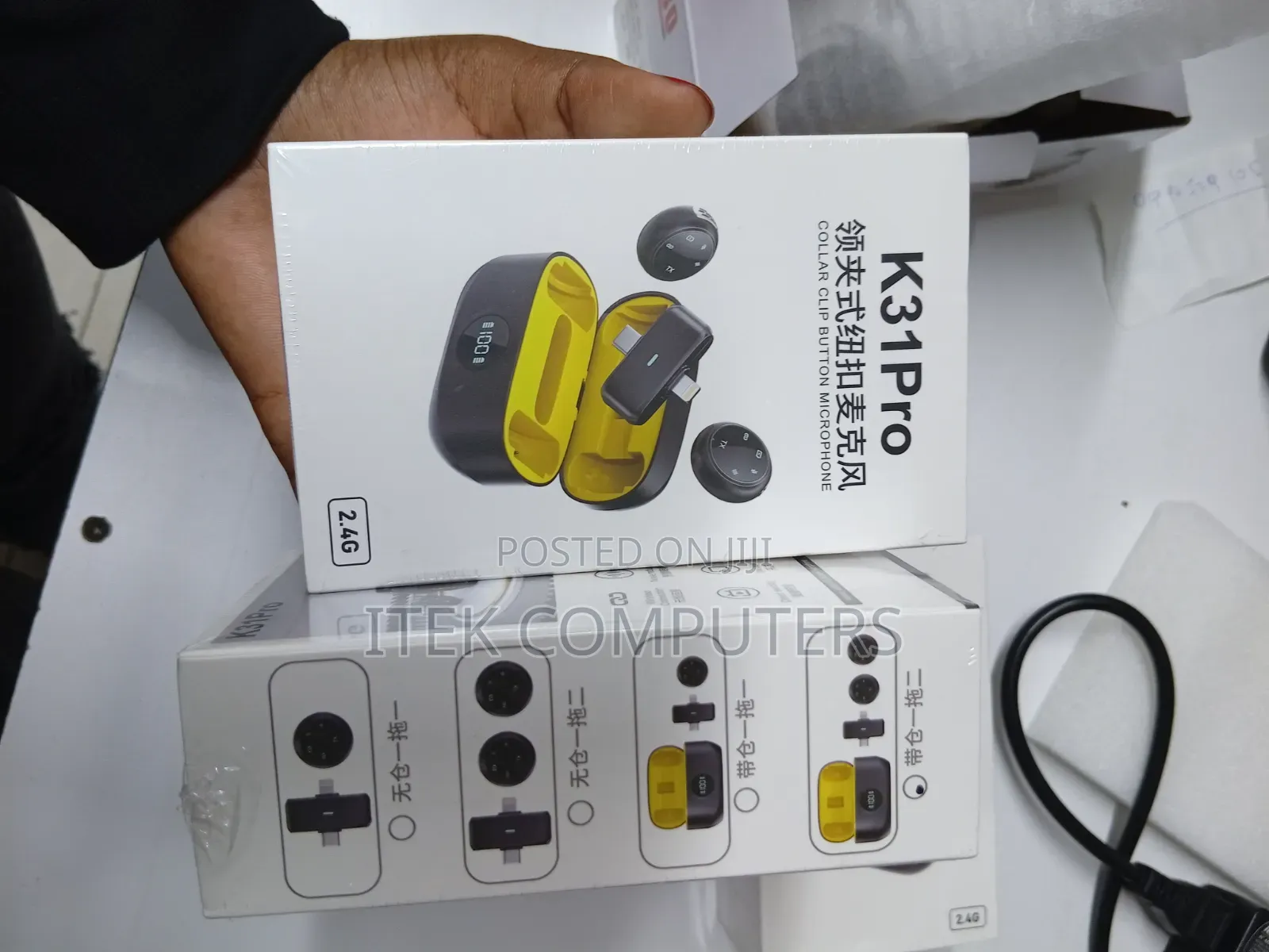 K31PRO Clip-on Button Microphone for Comfortable Hands-Free Speaking