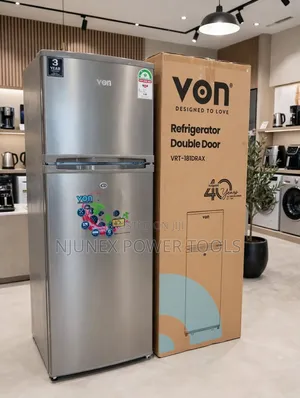 VON VRT-181DRAX Double Door Refrigerator (181 Litres)