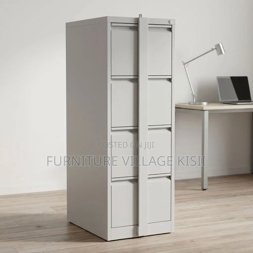 4-Drawer Office Storage Cabinet With Security Bar