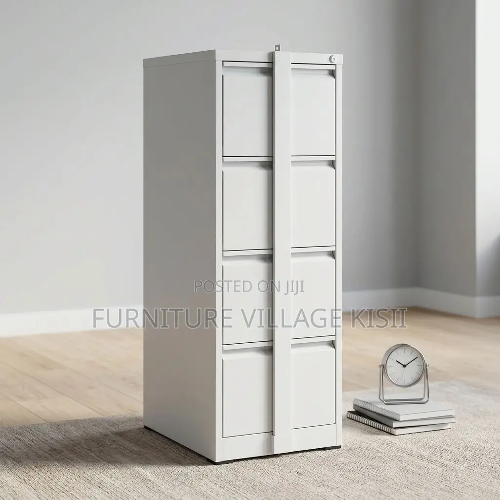 4-Drawer Office Storage Cabinet With Security Bar