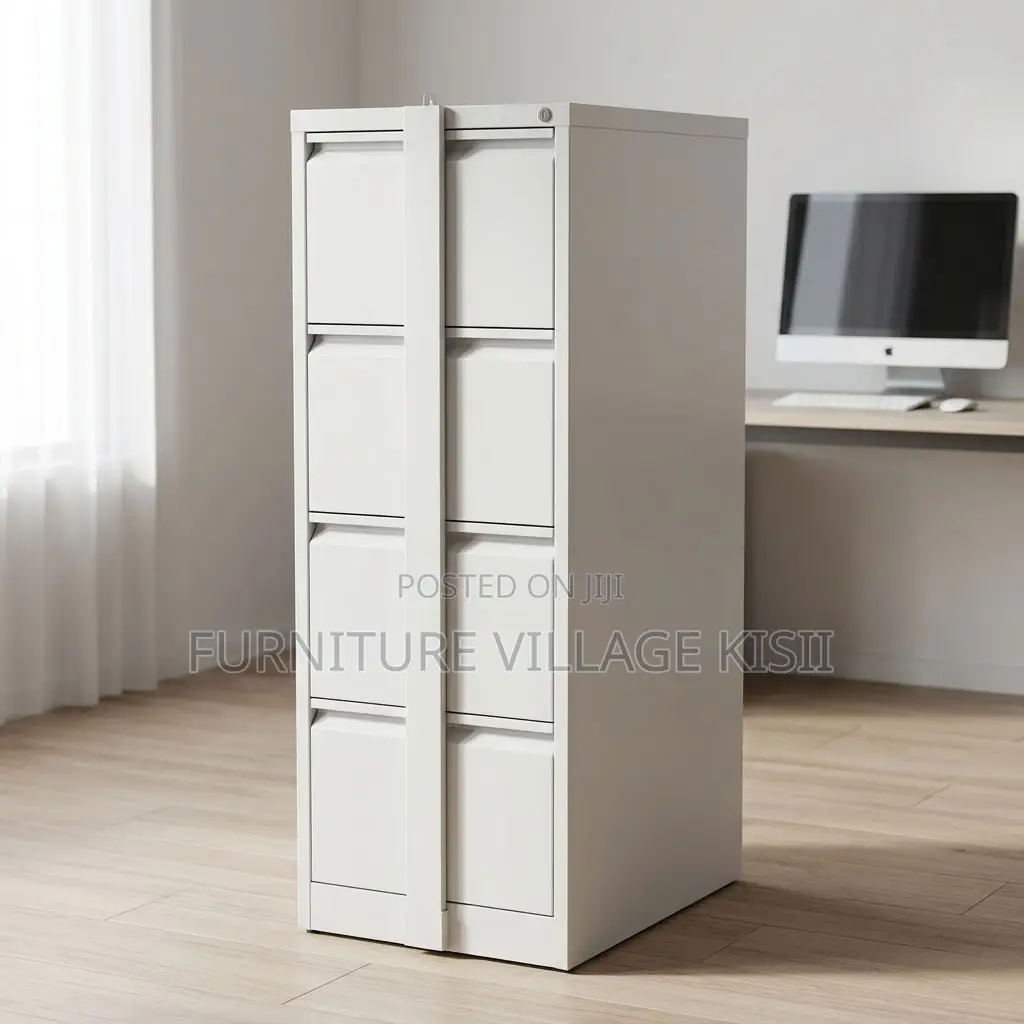 4-Drawer Office Storage Cabinet With Security Bar