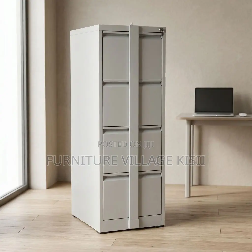 4-Drawer Office Storage Cabinet With Security Bar