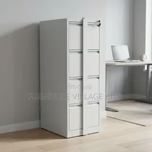 4-Drawer Office Storage Cabinet With Security Bar