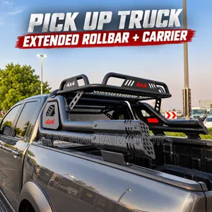 Pick Up Truck Extended Rollbar With Top Basket