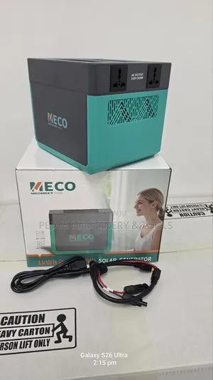 Meco 1kWh Pro Portable Solar Generator With a 500W Pure Sinewave Power
