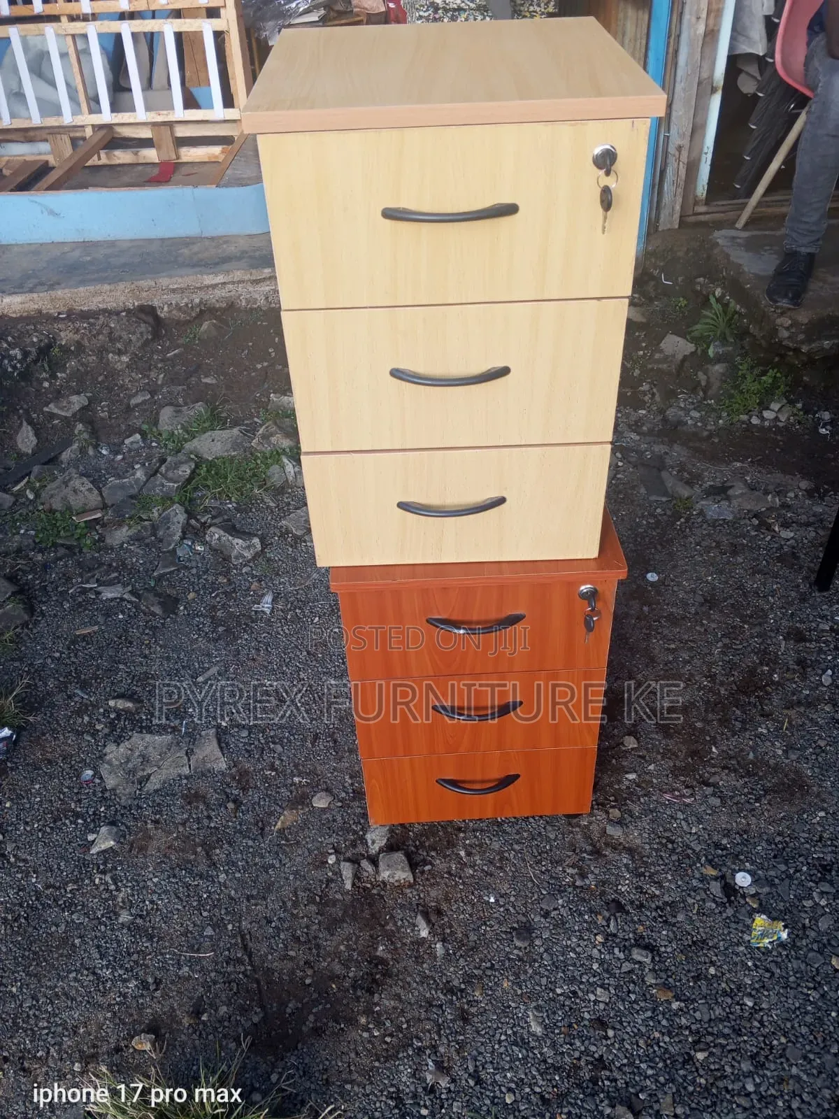 Lockable Wooden Filing Pedestal