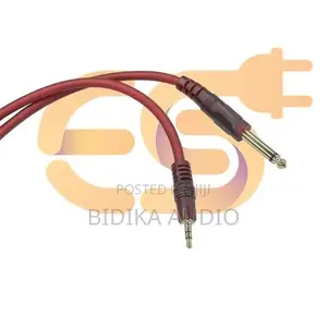 Bn 6.35mm to 3.5mm Male Jack Mono to Mono Audio Instrument Cable