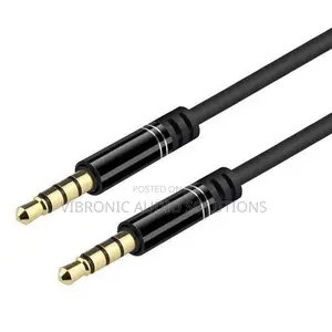 1m Slim 3.5mm 4-Pole TRRS Cable (Black