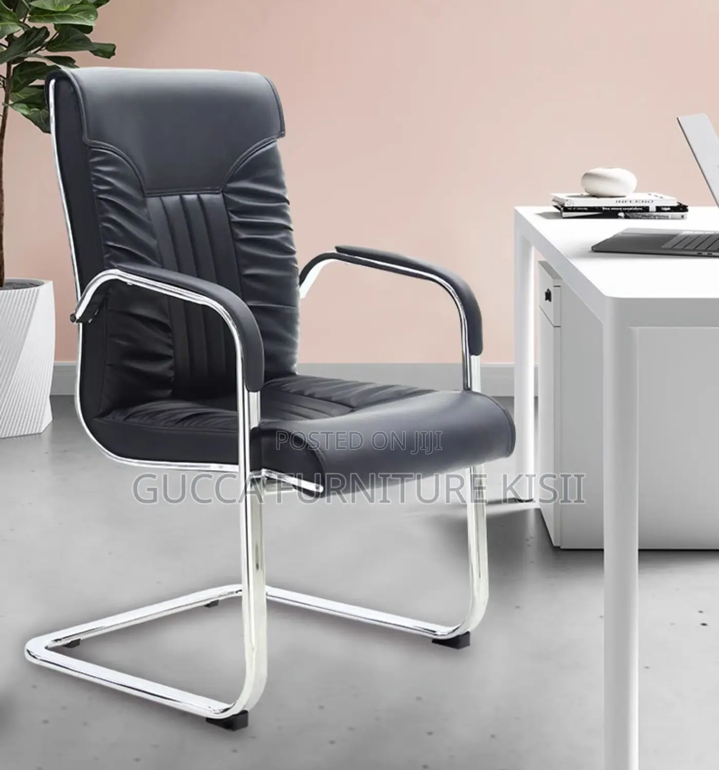 Executive Cantilever Leather Chair for Visitors