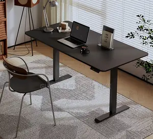 Black 1400mm Powered Adjustable Standing Desk