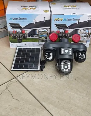 V380 AOV 4G Simcard 4 LENS Outdoor Solar Powered 3 Rotating Cameras