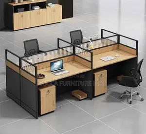 4 Seater Office Collaborative Task Station