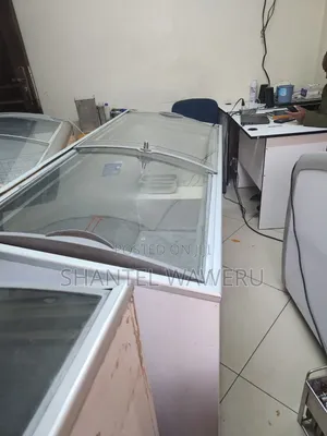 White Working Deep Chest Freezer Display One