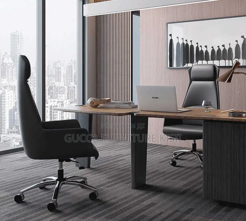 Pure Leather High Back Executive Desk Chair