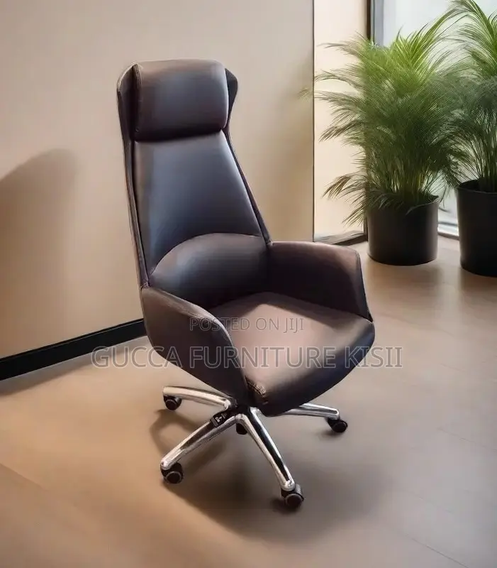 Pure Leather High Back Executive Desk Chair