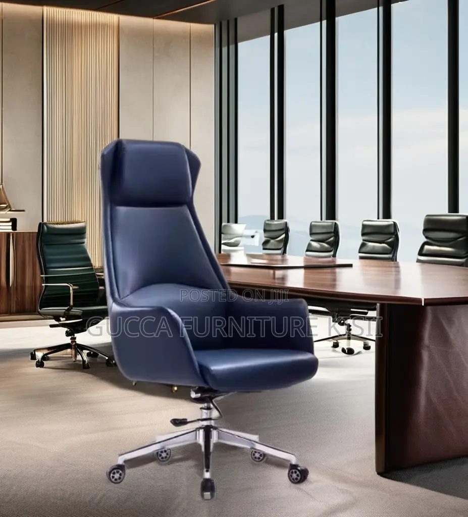 Pure Leather High Back Executive Desk Chair