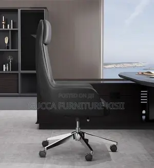 Pure Leather High Back Executive Desk Chair