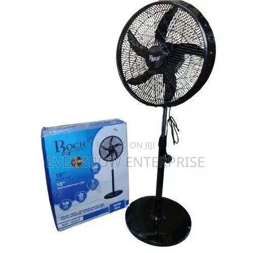*Roch Stand Fan 18" Inches Black