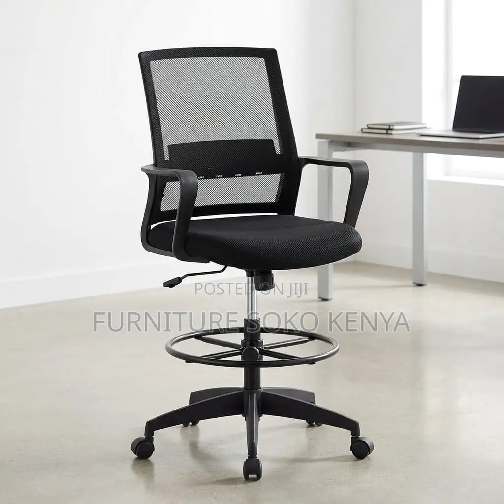 Drafting Mesh : Adjustable Mesh Cashier Chair