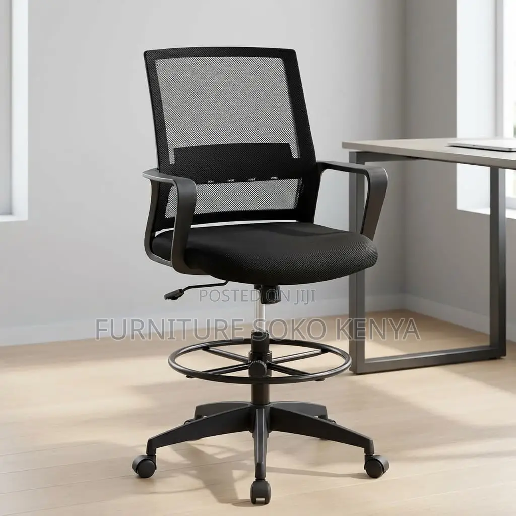 Drafting Mesh : Adjustable Mesh Cashier Chair