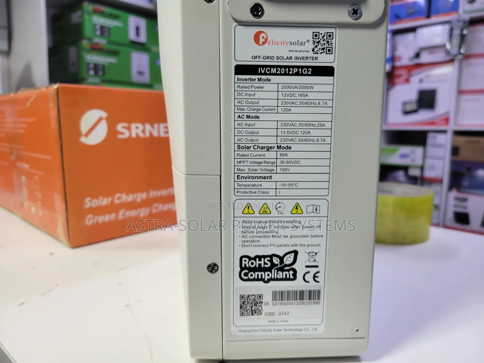 Felicity 2kVa 12V Hybrid Inverter