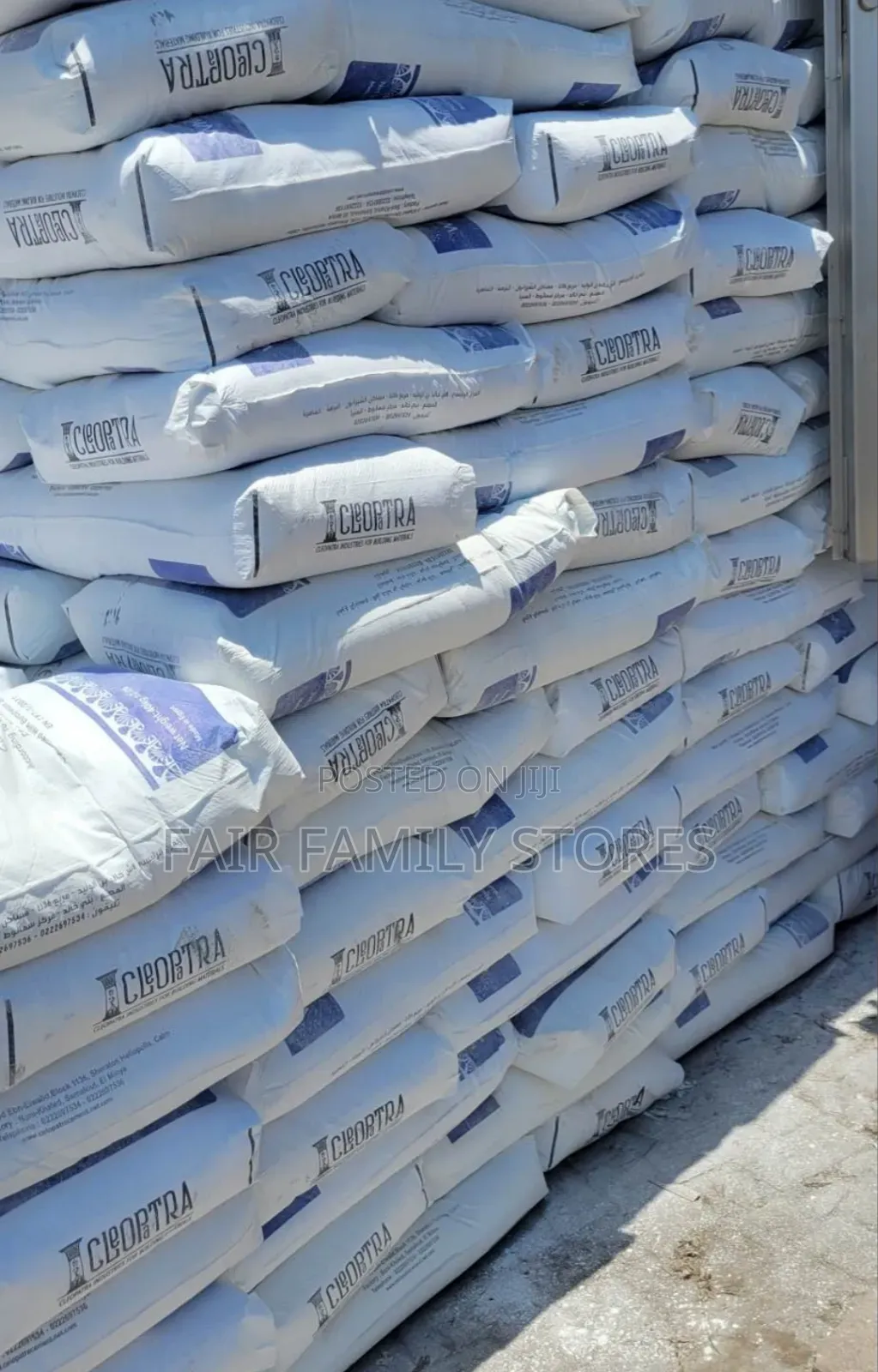 White Construction Cement