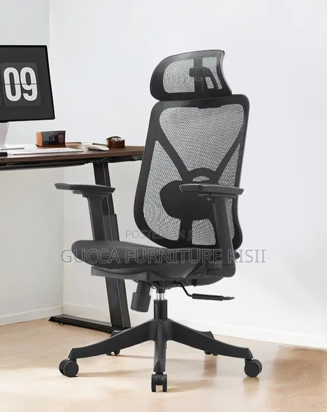 Full Back Mesh & Fabric Orthopedic Swivel Chair