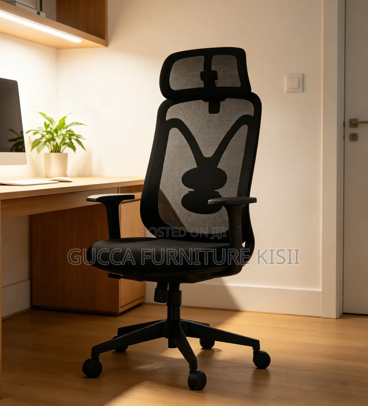 Full Back Mesh & Fabric Orthopedic Swivel Chair