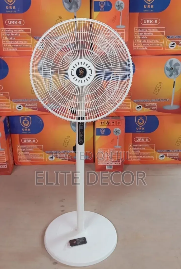 Remote Controlled URK 16-Inch Modern Standing Quiet Fan (Model URK