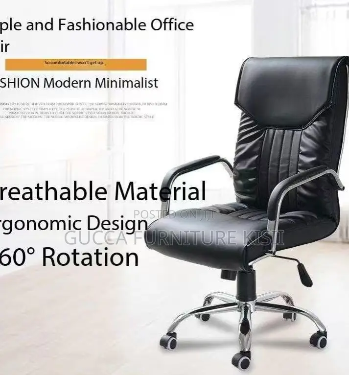 Leather Midback Secretarial Office Seat