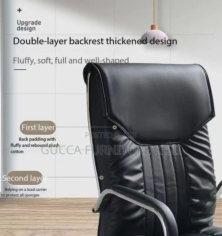 Leather Midback Secretarial Office Seat