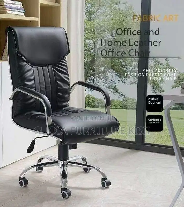 Leather Midback Secretarial Office Seat