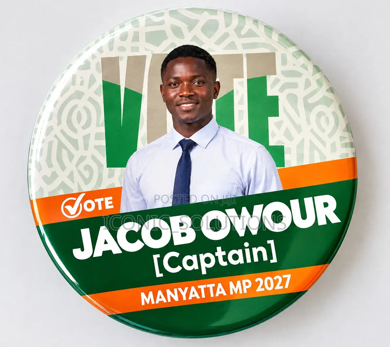 Member of Parliament (MP) Button Badge