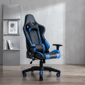 Blue Adjustable Gaming Chair.