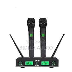 BNK BK-802 Professional Dual Channel Wireless Microphone