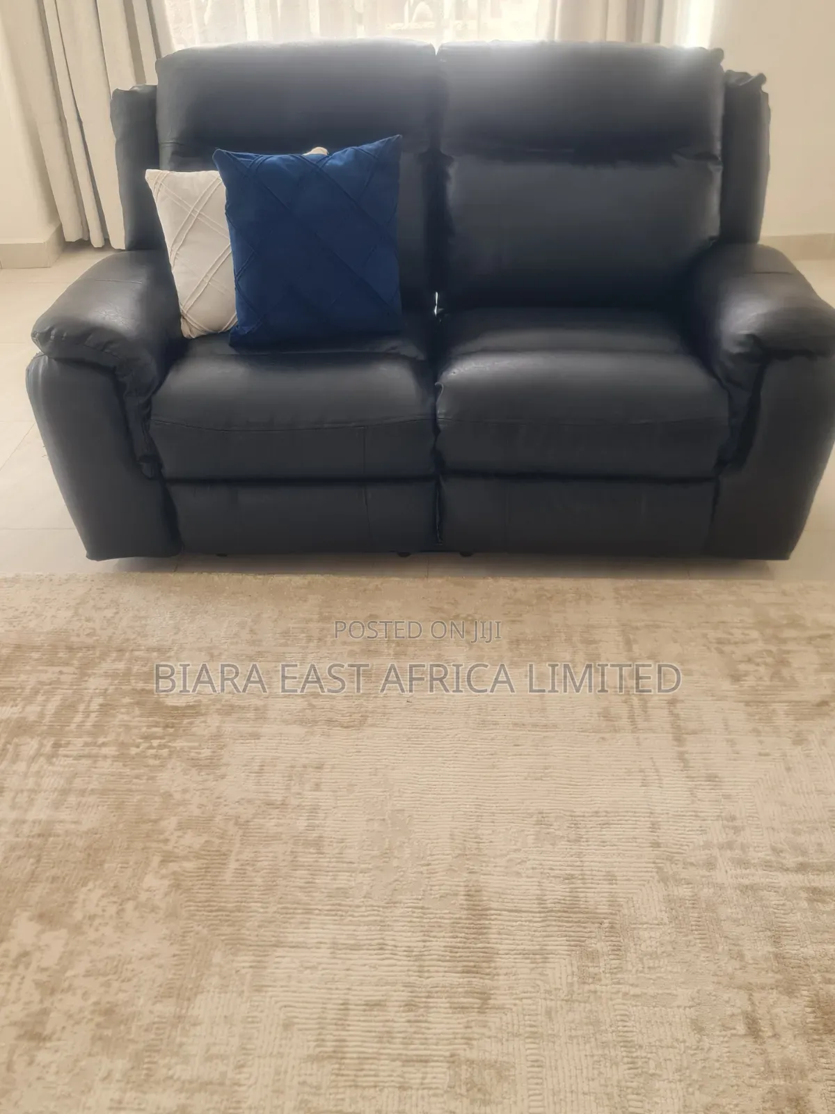 6 Seater Leather Recliner Sofa Set